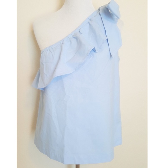 Vineyard Vines Tops - Vineyard Vines One Shoulder Bow Blouse NWT